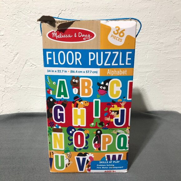 Melissa & Doug Alphabet Giant Cardboard Floor Puzzle 36 Pcs - Picture 1 of 7